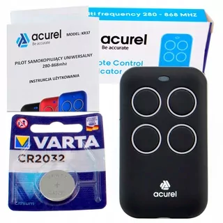 Univerzálny samokopiací diaľkový ovládač pre roletové brány 280-868mHz - KR37 Acurel